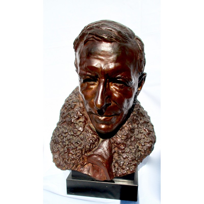 Malvina Hoffman Bronze Bust Pierre Teilhard de Chardin SJ 1963