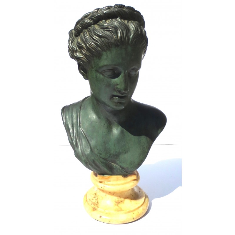 Grand Tour Bronze of Artemis or Berenice II of Cyrene Fine Casting on Marble