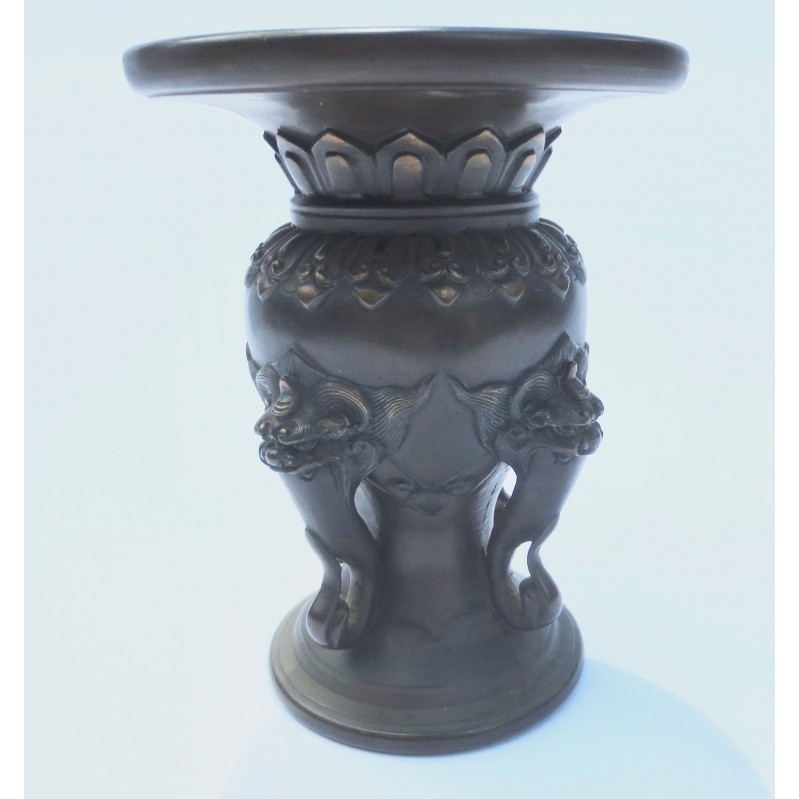 Japanese Bronze Vase Meiji Usubata